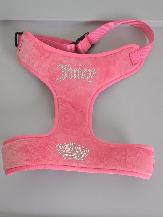 Juicy Couture Other - Juicy Couture Bright Pink Crystal DOG Harness